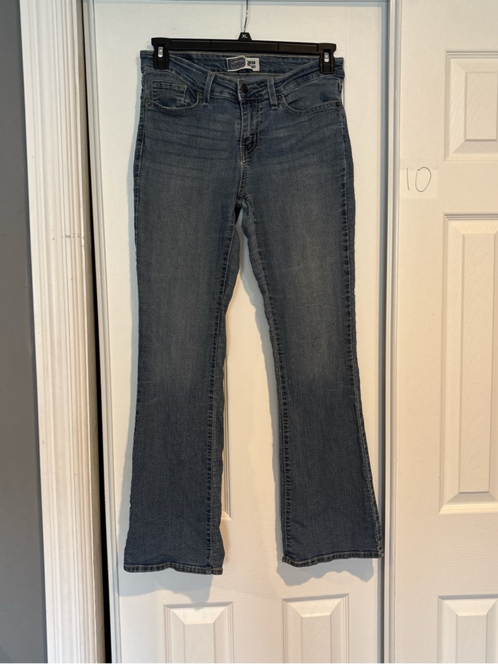 Signature by Levi Strauss Women's Dark Blue Flare Jeans
